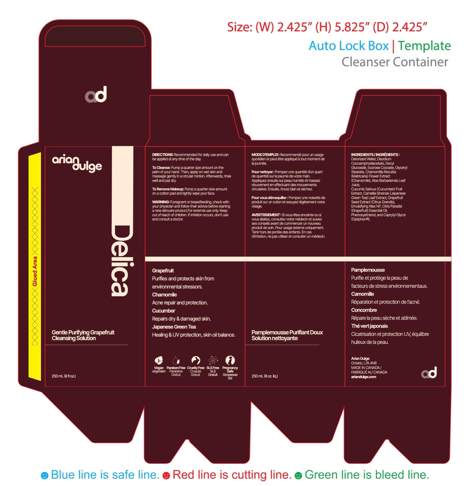 Delica packaging design
